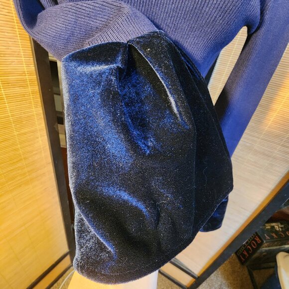 INC Deep Twilight Mock T Sweater - Picture 5 of 8